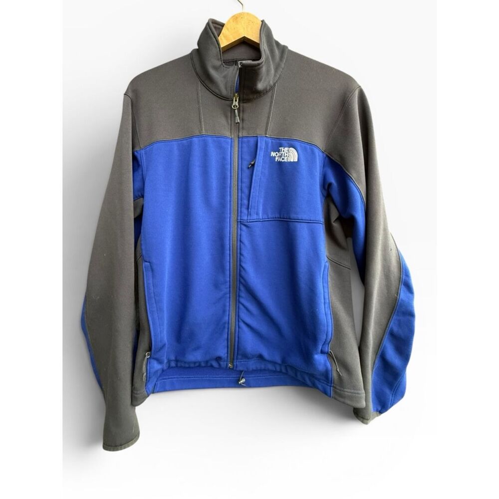 The North Face Jacket Men’s Medium Blue Fleece Full Zip Outdoor Work
